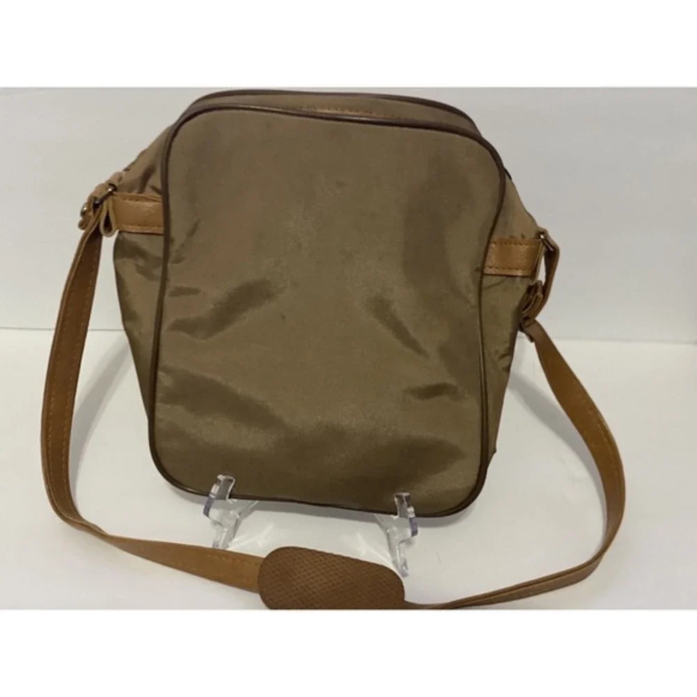 Samsonite‎ Vintage Brown Nylon Crossbody Messenger Bag Travel Shoulder Bag Tan